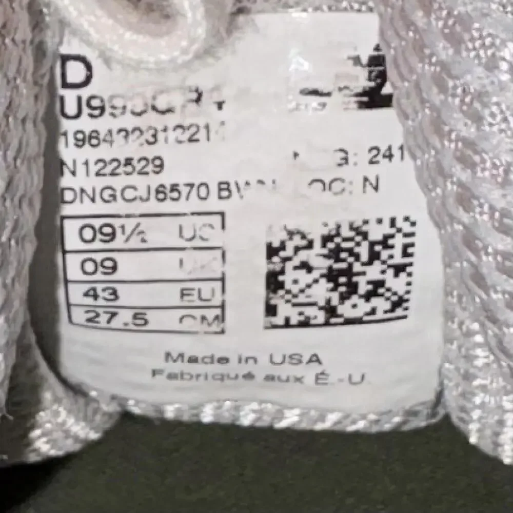 New Balance 990v4 Gray White Running Shoes Men’s Size 9.5 Made in USA - Picture 7 of 8